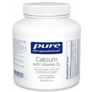 Дієтична добавка Pure Encapsulations Кальцій з вітаміном D3, 180 капсул