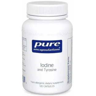 Дієтична добавка Pure Encapsulations Йод і Тирозин, 120 капсул