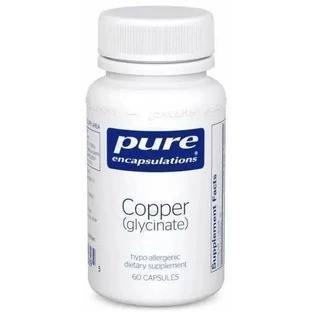 Диетическая добавка Pure Encapsulations Медь (глицинат), 60 капсул