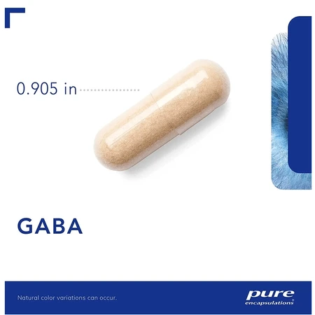 Диетическая добавка Pure Encapsulations ГАМК, 60 капсул: цены и характеристики