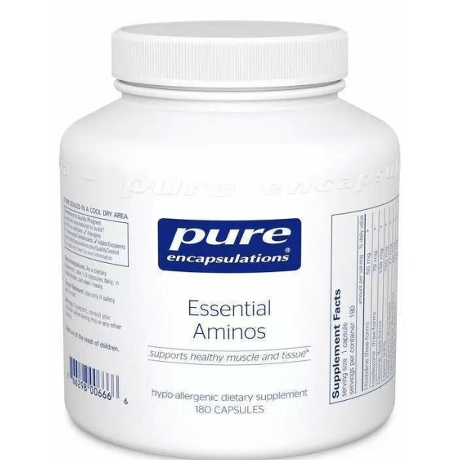 Диетическая добавка Pure Encapsulations Незаменимые аминокислоты, 180 капсул: цены и характеристики