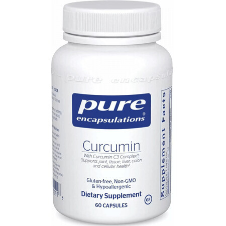 Дієтична добавка Pure Encapsulations Куркумін, 250 мг, 60 капсул