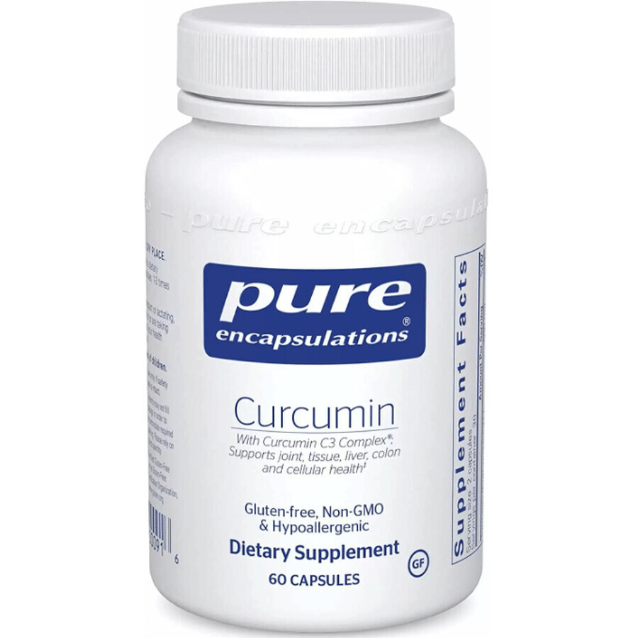 Дієтична добавка Pure Encapsulations Куркумін, 250 мг, 60 капсул: ціни та характеристики