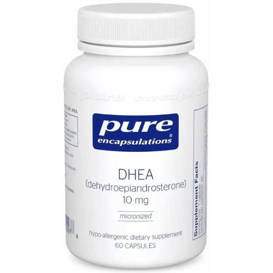 Дієтична добавка Pure Encapsulations Дегідроепіандростерон, 10 мг,  60 капсул: ціни та характеристики