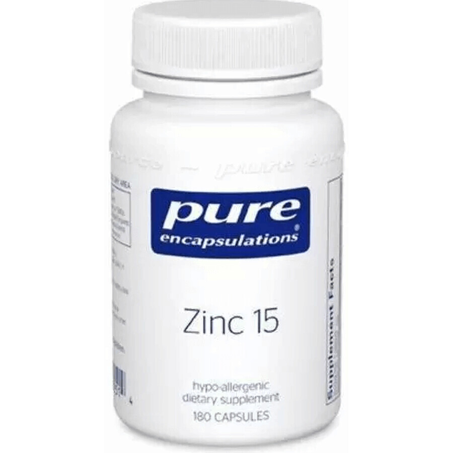 Дієтична добавка Pure Encapsulations Цинк, 15 мг, 180 капсул: ціни та характеристики