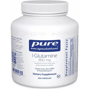 Дієтична добавка Pure Encapsulations L-глютамін, 850 мг, 250 капсул