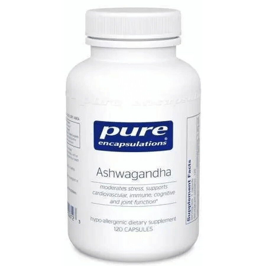 Диетическая добавка Pure Encapsulations Ашваганда, 120 капсул: цены и характеристики