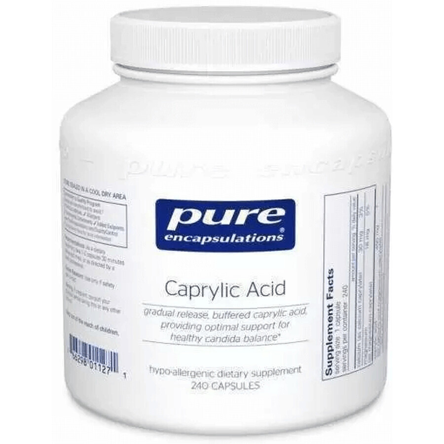 Диетическая добавка Pure Encapsulations Каприловая кислота, 120 капсул: цены и характеристики
