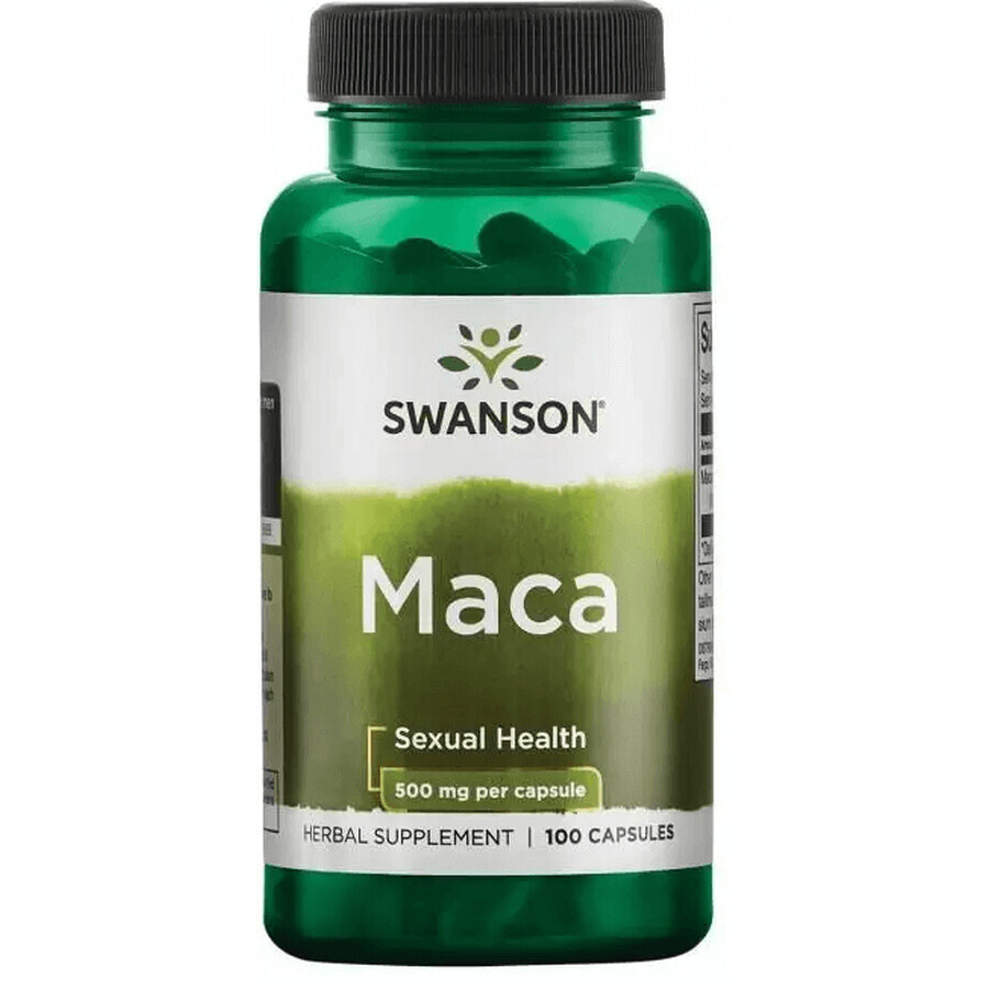Диетическая добавка Swanson Мака, 500 мг, 100 капсул: цены и характеристики