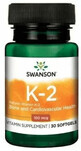Диетическая добавка Swanson Витамин К2, 100 мкг, 30 гелевых капсул