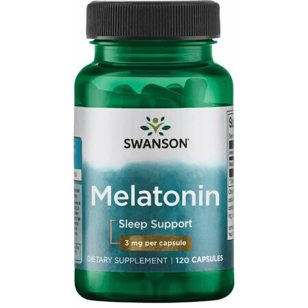 Дієтична добавка Swanson Мелатонін,3 мг, 120 капсул