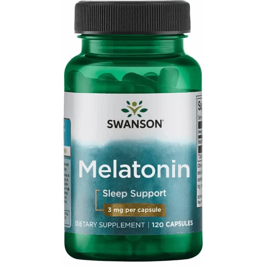 Диетическая добавка Swanson Мелатонин, 3 мг, 120 капсул: цены и характеристики