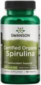 Диетическая добавка Swanson Спирулина органическая, 500 мг, 180 таблеток