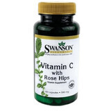 Диетическая добавка Swanson Витамин С с шиповником, 500 мг, 100 капсул