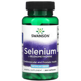 Дієтична добавка Swanson Селен (L-селенометіонін), 100 мкг, 200 капсул