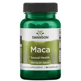 Дієтична добавка Swanson Мака, 500 мг, 60 капсул