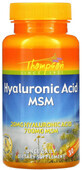 Дієтична добавка Thompson Гіалуронова кислота і МСМ, 30 капсул
