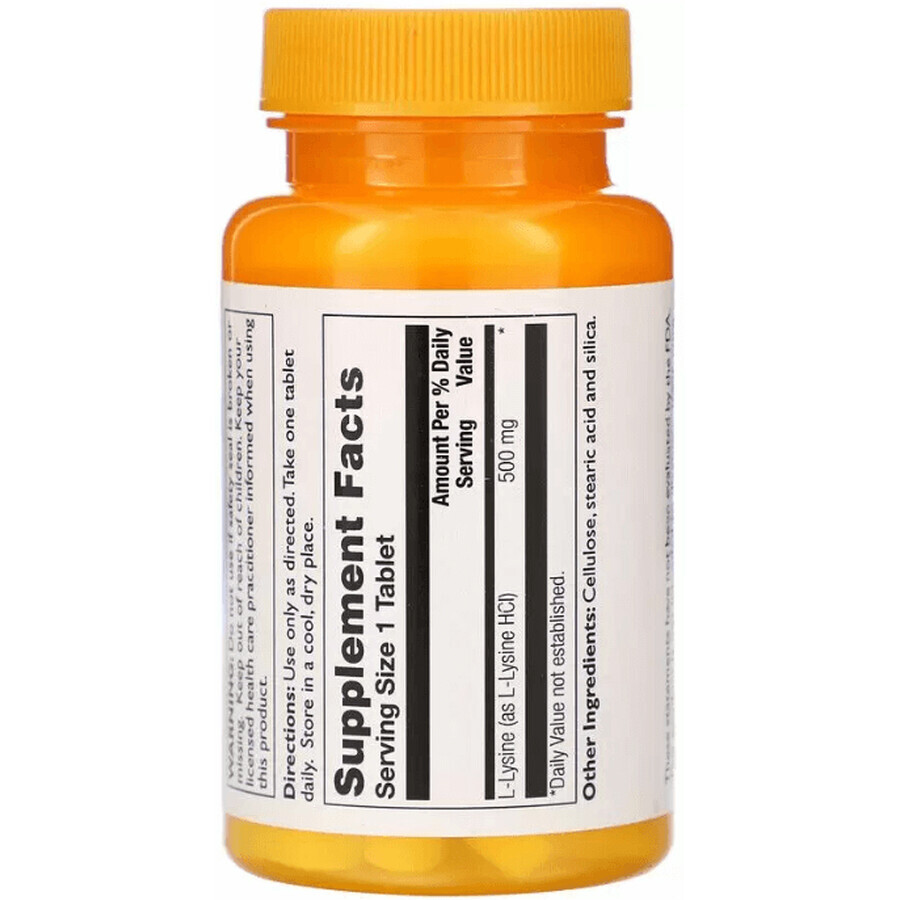 Диетическая добавка Thompson L-лизин 500 мг, 60 таблеток: цены и характеристики