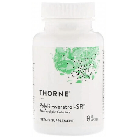 Диетическая добавка Thorne Research Ресвератрол, птеростильбен, куркумин, 60 капсул