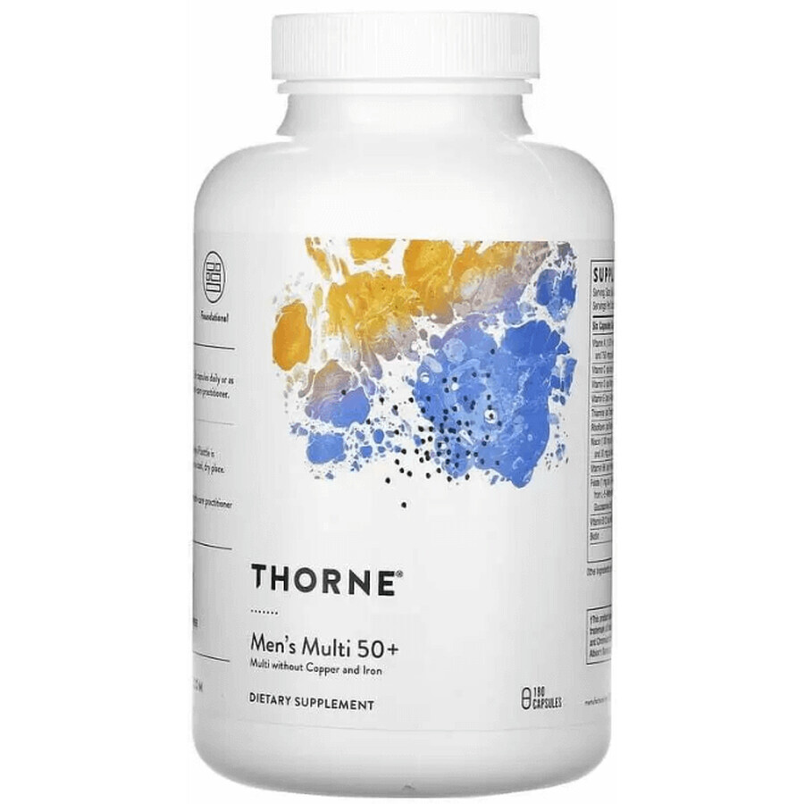 Мультивітаміни Thorne Research для чоловіків 50+, 180 капсул: ціни та характеристики