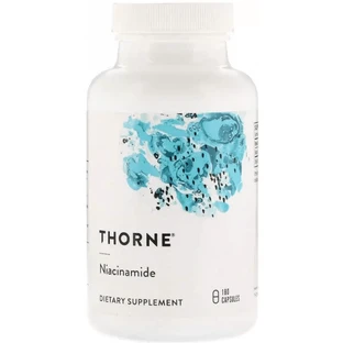 Дієтична добавка Thorne Research Ніацинамід (В3), 180 капсул