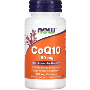 Коэнзим Q10 (CoQ10) Now Foods 150 мг, 100 капсул