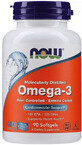Омега-3, Omega-3, Now Foods, 180 ЕПК/120 ДГК, 90 гелевих капсул