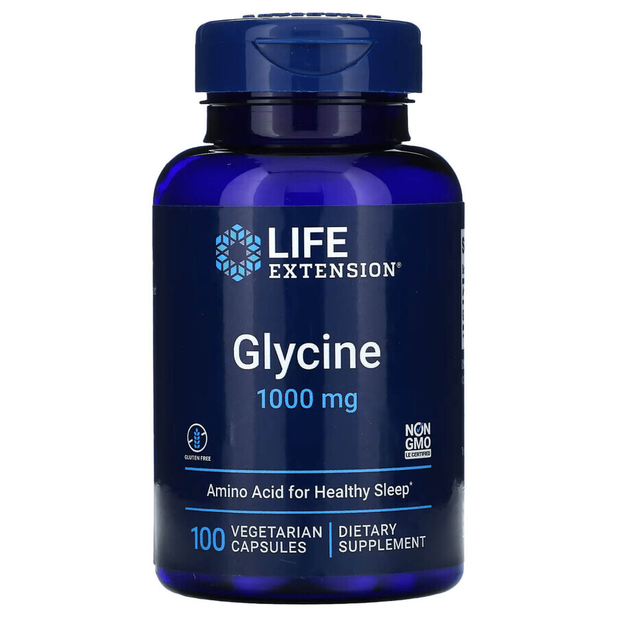 Глицин Life Extension Glycine 1000 mg капсулы флакон 100 шт: цены и характеристики