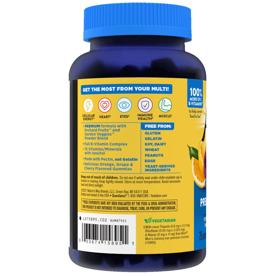 Вітаміни для чоловіків Nature's Way Men's Gummy таблетки жувальні флакон 75 шт: ціни та характеристики