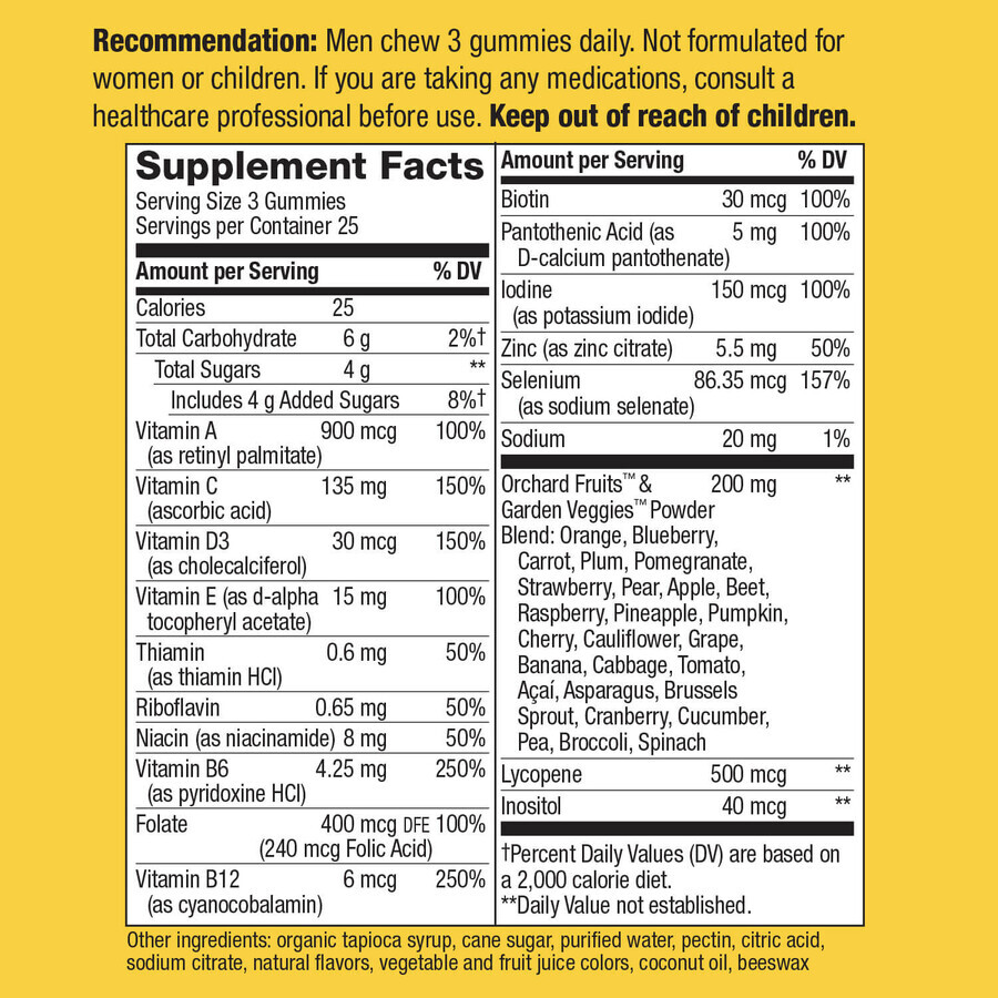 Витамины для мужчин Nature's Way Men's Gummy таблетки жевательные флакон 75 шт: цены и характеристики