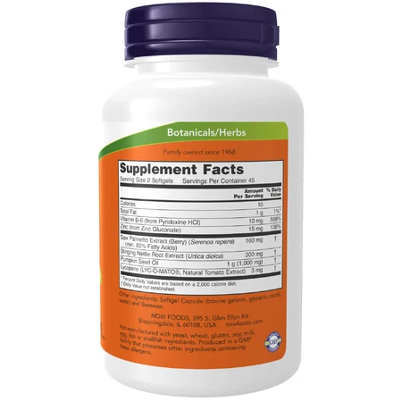 Комплекс Prostate support NOW капсулы флакон 90 шт : цены и характеристики