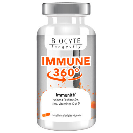 Biocytе Immune 360° Імунна підтримка: Зміцнення та підтримка роботи імунної системи, 30 капсул