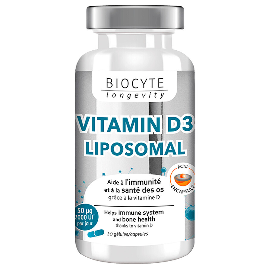 Biocytе VITAMINE D3 Вітамін D3: Здоров’я кісток і імунної системи, 30 капсул: ціни та характеристики