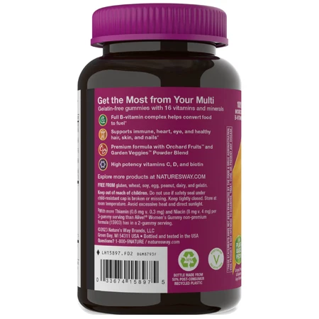 Вітаміни для жінок Nature's Way Women's Gummy таблетки жувальні флакон 75 шт: ціни та характеристики