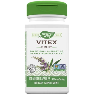 Авраамово дерево Natures Way Vitex (Fruit) капсулы для поддержки женского месячного цикла №100