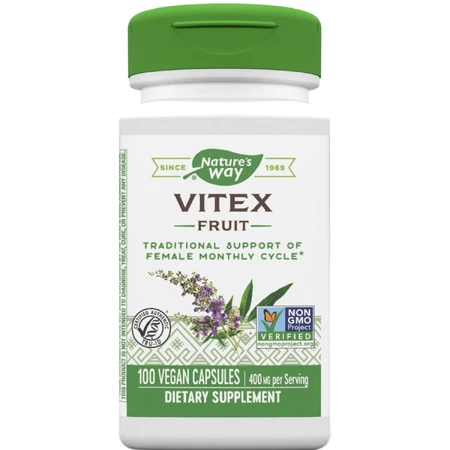 Авраамово дерево Natures Way Vitex (Fruit) капсулы для поддержки женского месячного цикла №100: цены и характеристики