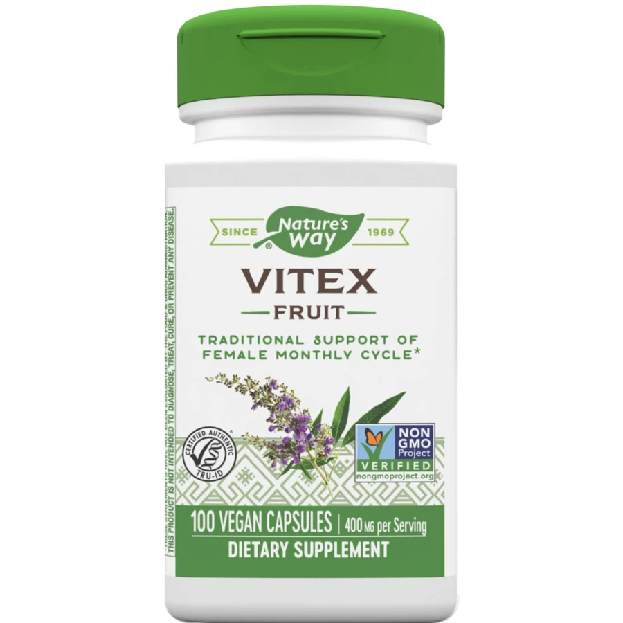 Авраамово дерево Natures Way Vitex (Fruit) капсулы для поддержки женского месячного цикла №100: цены и характеристики