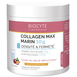 Biocytе COLLAGEN MAX Морской Коллаген + Гиалуроновая кислота: Замедление старения, 20 порций