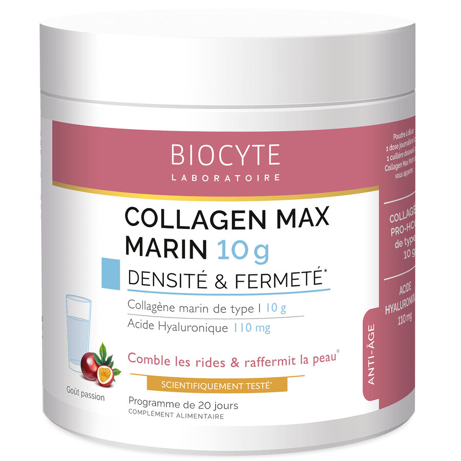 Biocytе COLLAGEN MAX  Морський Колаген + Гіалуронова кислота: Уповільнення старіння, 20 порцій: ціни та характеристики