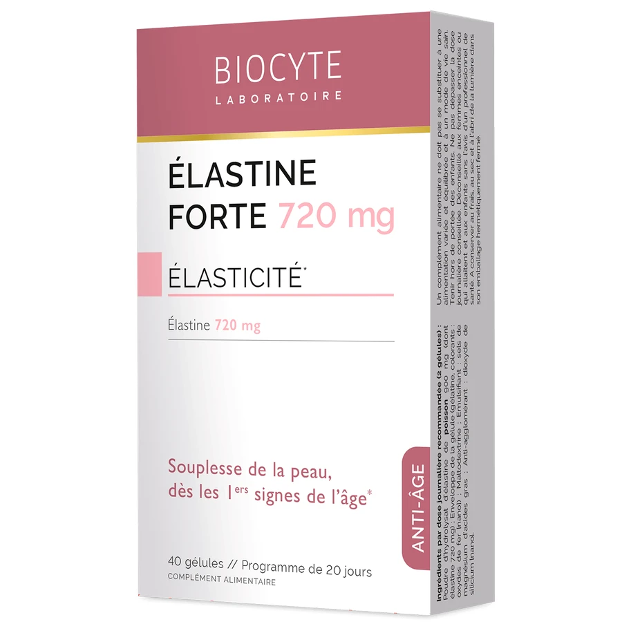 Biocytе ÉLASTINE FORTE Еластин: Гнучкість та пружність шкіри, 40 капсул: ціни та характеристики