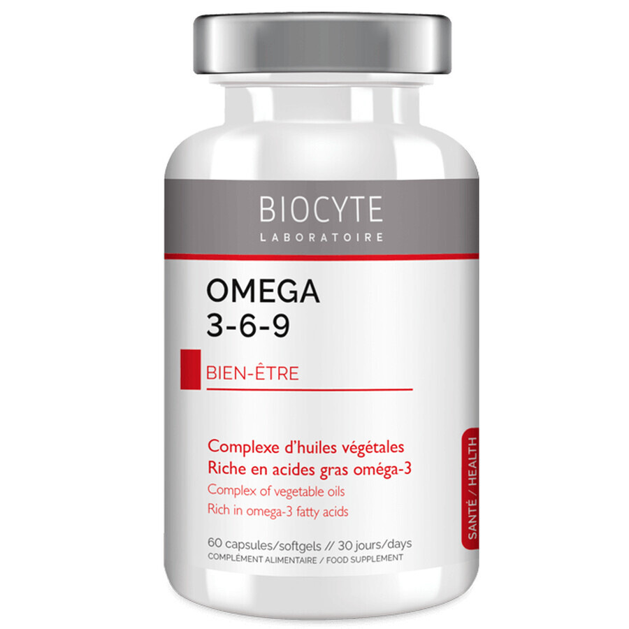 Biocytе OMEGA 3-6-9 Омега 3-6-9: Общее самочувствие, 60 капсул: цены и характеристики