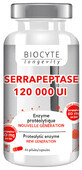 Biocytе SERRAPEPTASE Серрапептаза с витамином С: Уменьшение воспаления, 60 капсул