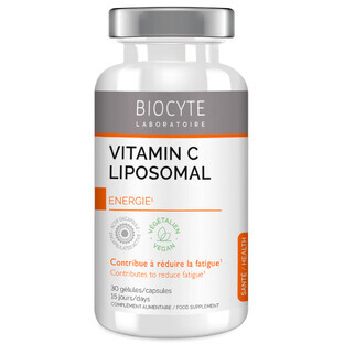 Biocytе VITAMINE C LIPOSOMAL 30 GELULES 500 мг Липосомальный витамин C: Поддержка иммунитета и уменьшение усталости, 30 таблеток