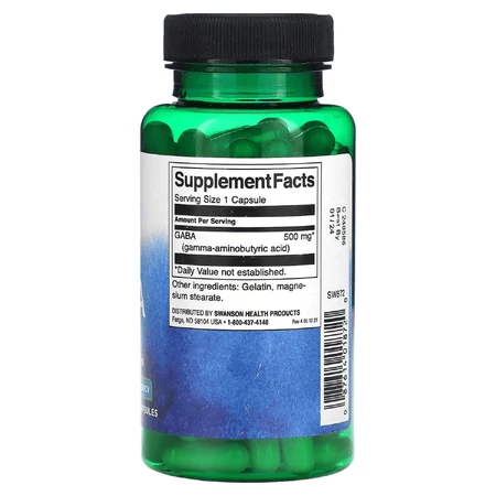 ГАМК гамма-аміномасляна кислота Swanson GABA 500 mg №100: ціни та характеристики
