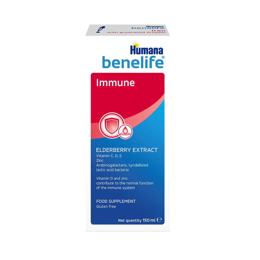 Добавка дієтична Humana Benelife Immune сироп 150 мл: ціни та характеристики