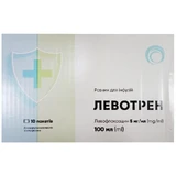 Левотрен раствор д/инф. 500 мг/100 мл по 100 мл №10 в пакет.