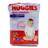 Підгузки-трусики для дітей Huggies Ultra Comfort Unisex Pants розмір 4 з персонажами Діснея 9-14 кг 15 шт