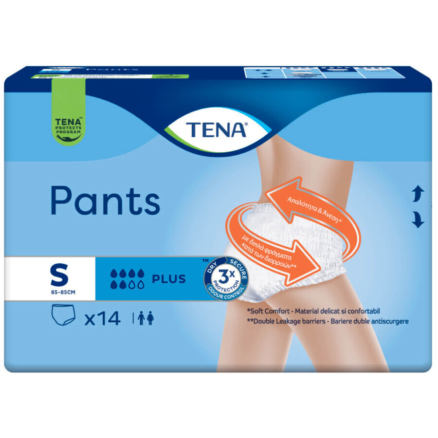 Підгузки-труси для дорослих Tena Pants Plus розмір S 14 шт: ціни та характеристики