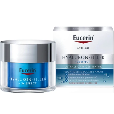 Гель-бустер обличчя Eucerin Hyaluron-Filler Нічний ультралегкий 50 мл : ціни та характеристики