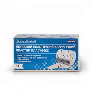 Пластир хір. Angelmed Пластфікс еласт. на неткан. осн. 2,5 м х 10 см 1 шт 